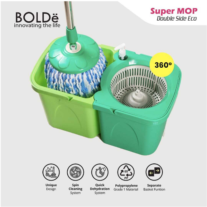 Bolde Super Mop Double Side Eco Model Terbaru