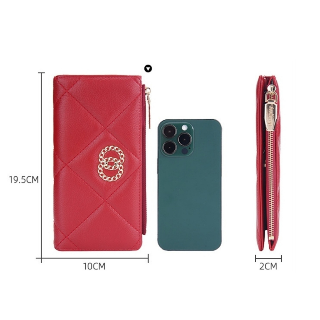 DOMPET PANJANG WANITA BAELLERRY ORIGINAL KULIT MERAH IRISHA WA686R1 CANTIK KEKINIAN BATAM TERBARU REMAJA MURAH SLOT KARTU BRANDED DEWASA MEWAH FASHION KOREA IMPORT