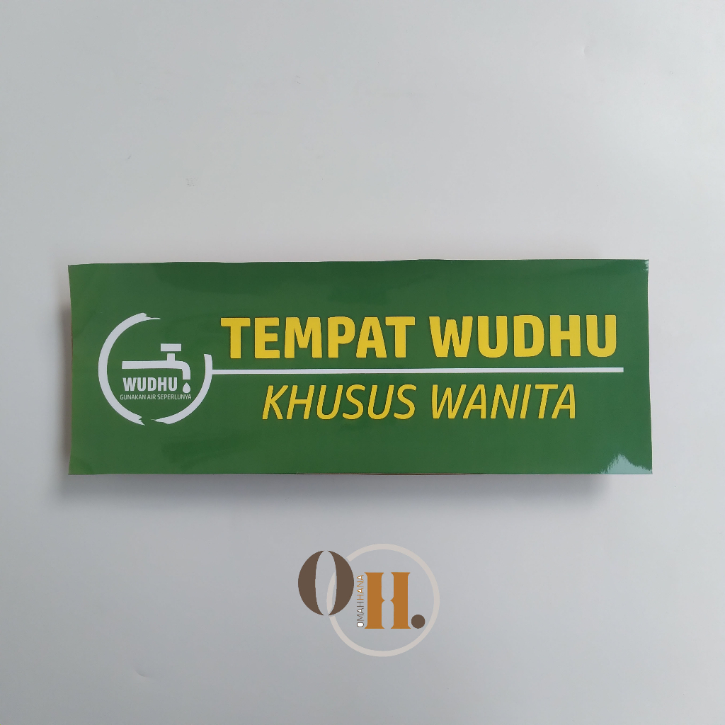 

Stiker Tempat Wudhu Khusus Wanita / Perempuan - Stiker Vinyl
