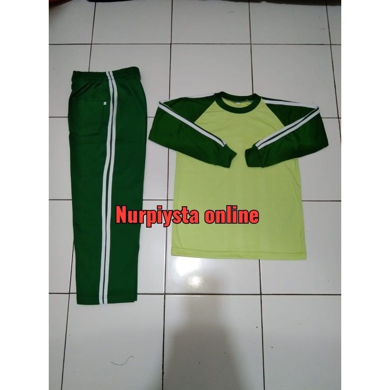 stelan baju olahraga Anak Paud/TK Tangan panajang