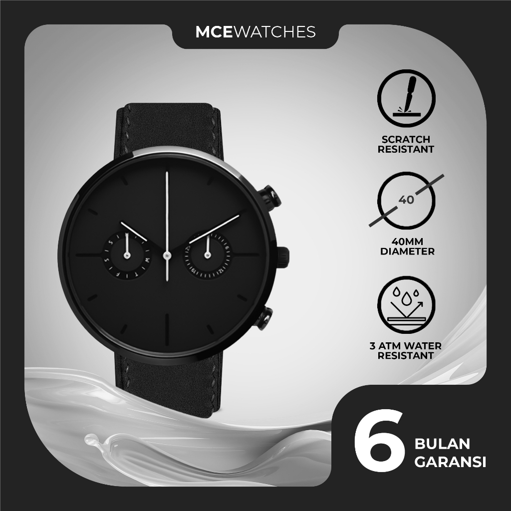 MCE Jam Tangan Pria Regal Series Full Black