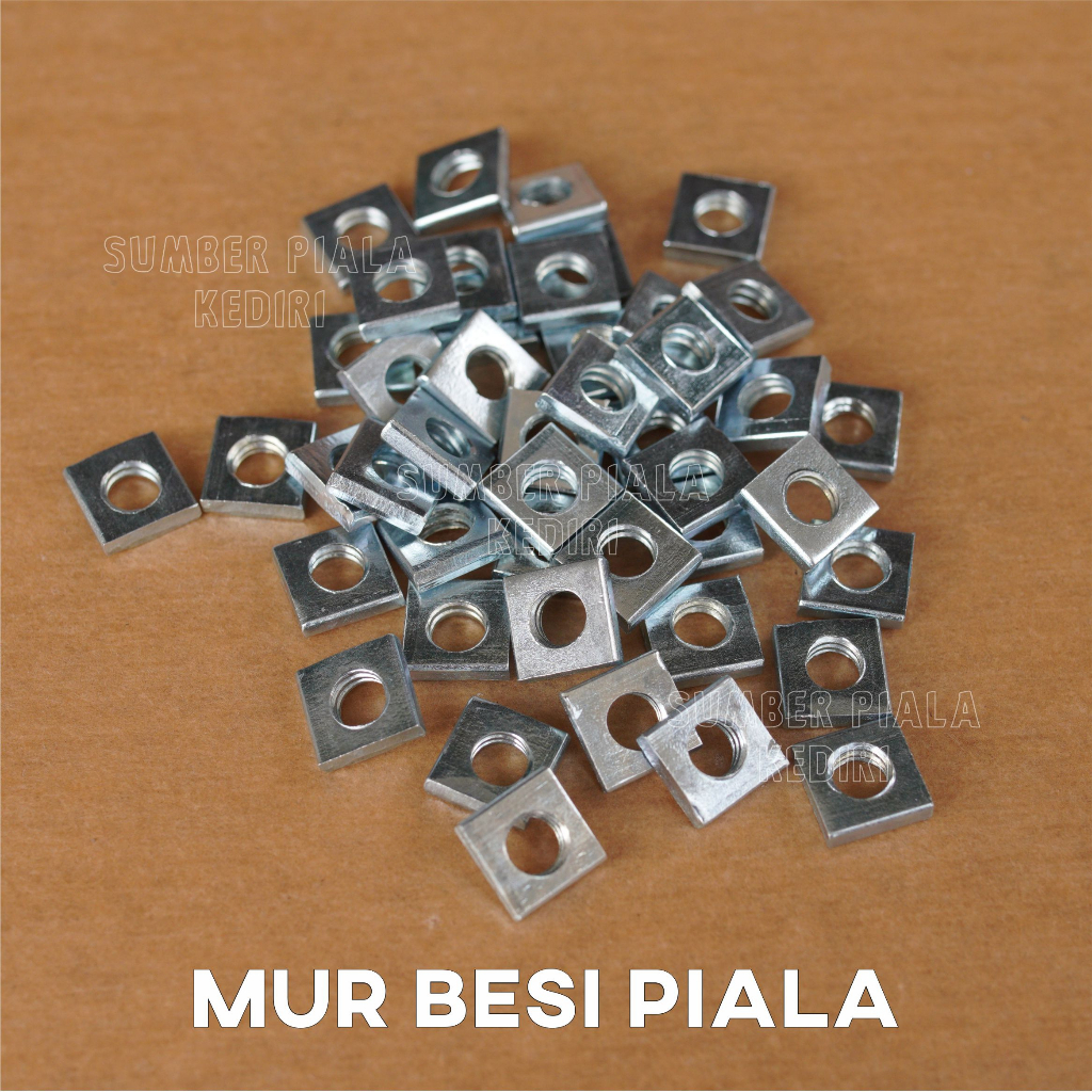 Mur Piala / Baut besi Piala / Baut mur Piala Plastik / Mur Seng / Mur Kotak