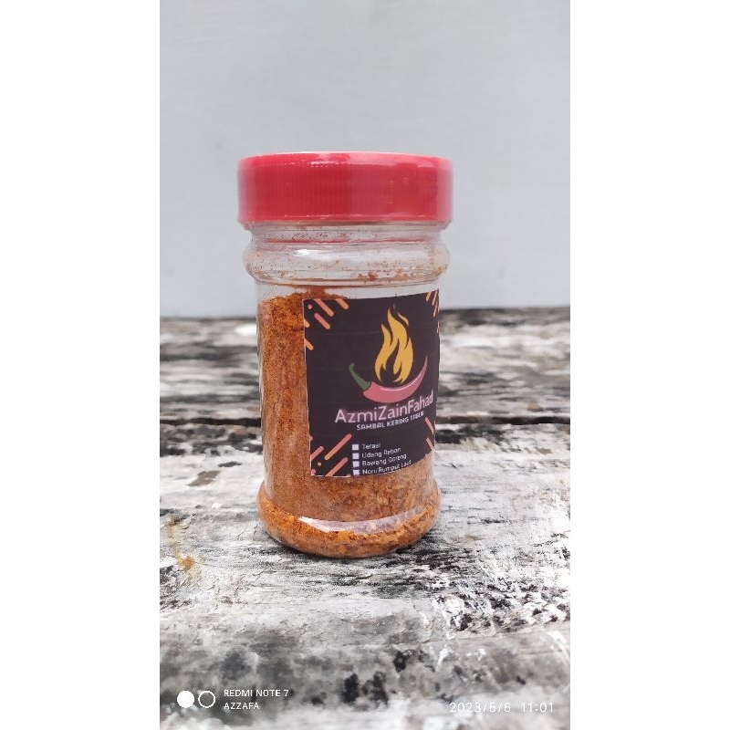 

Sambal kering tabur extra pedas udang ebi