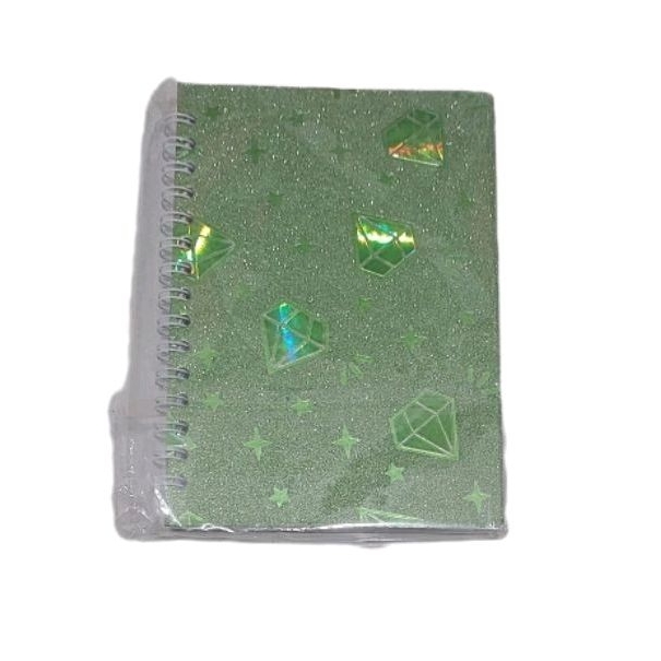 Notebook Spiral Glitter A6