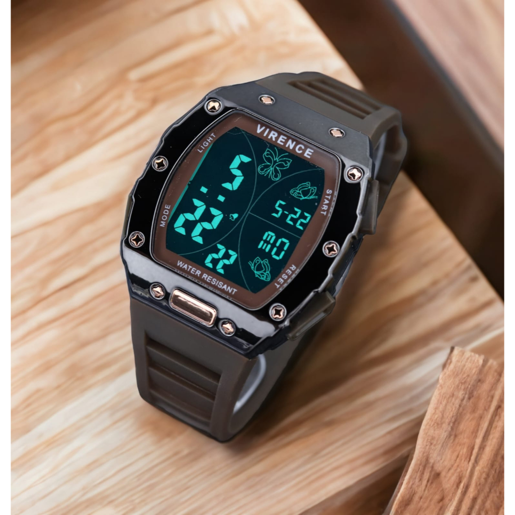 JAMINAN ORIGINAL✅Jam Tangan Digital VIRENCE VR301 Srap Karet