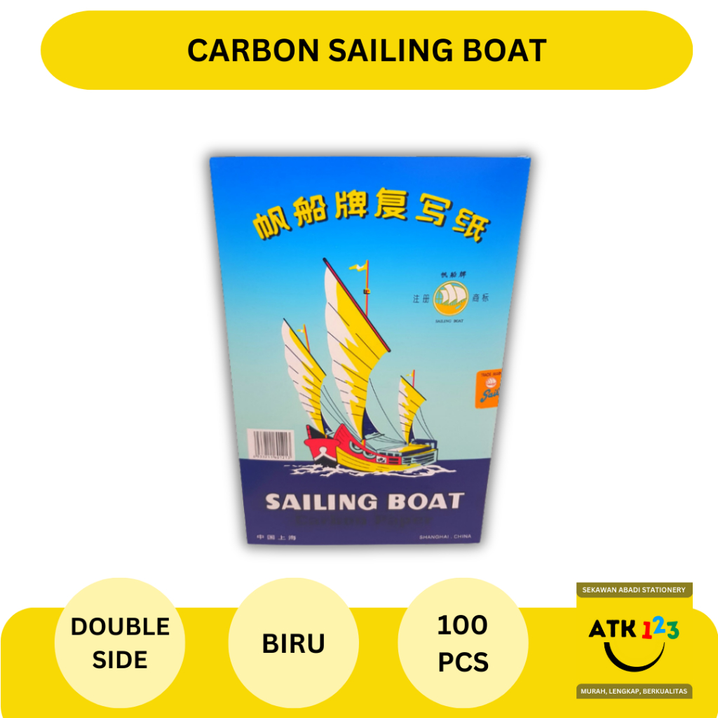 Carbon Paper / Kertas Karbon Folio Double Side Sailing Boat