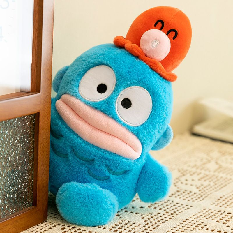 MAINAN BONEKA HANGYODON IKAN BIRU OCTOPUS GURITA BLUE FISH