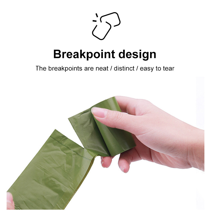 Kantong Plastik Kotoran Anjing Biodegradable Motif Paw 16 Roll - LT15P - Green