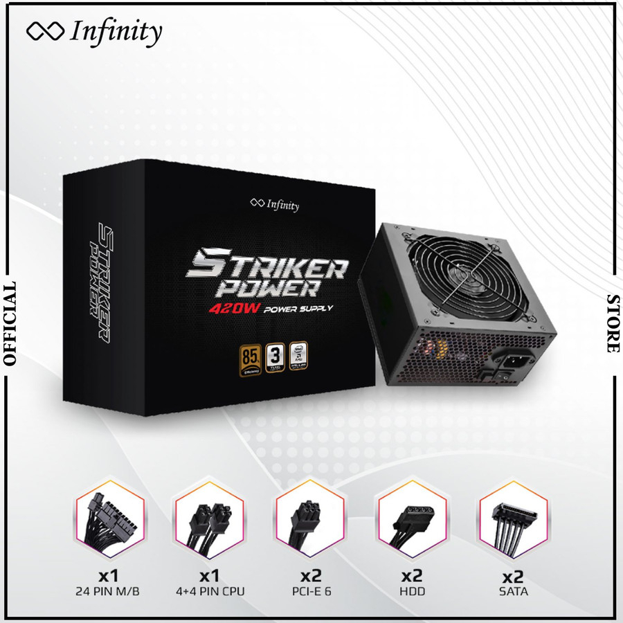 PSU Power Supply Infinity Striker Power 420 Watt 80+ Bronze