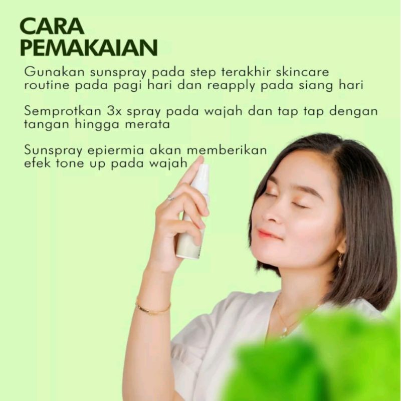 EPIDERMIA SPRAYTACULAR SUNSCREEN SPF30+ DAILY SPRAY UV FILTER