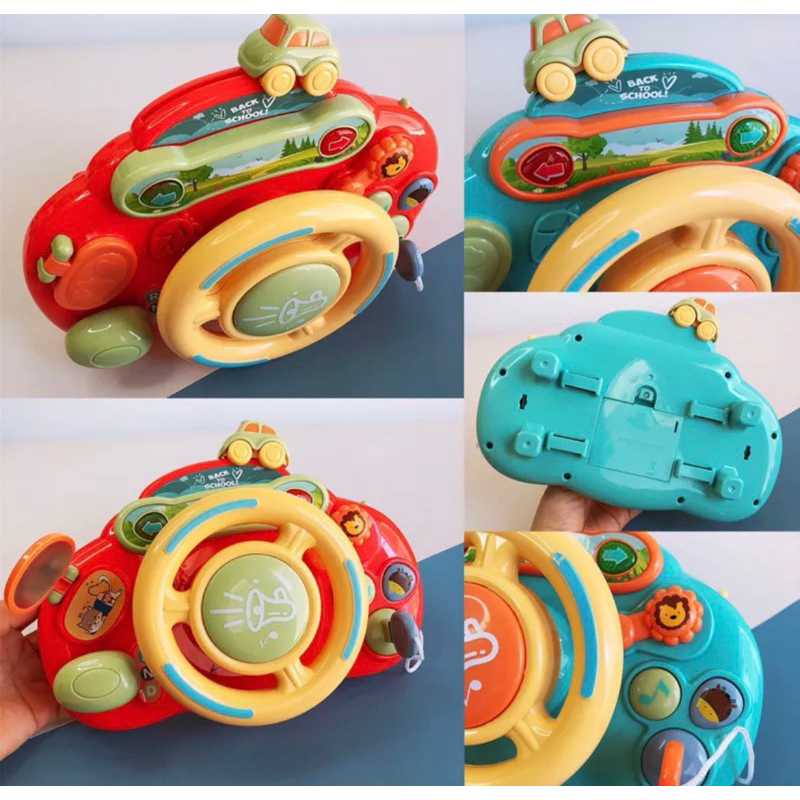 children pretend plays steering wheel mainan setir mobil anak stroller toys