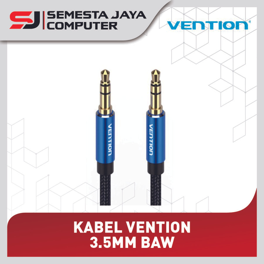 VENTION BAW Kabel AUX 3.5mm Male to Male Braided BAWLF Blue