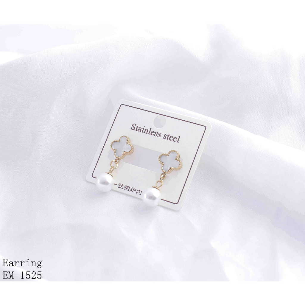 Anting Titanium Permata Cantik Perhiasan Fashion 1525