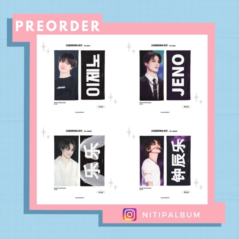 baca deskripsi NCT Jeno Chenle Cheering kit slogan