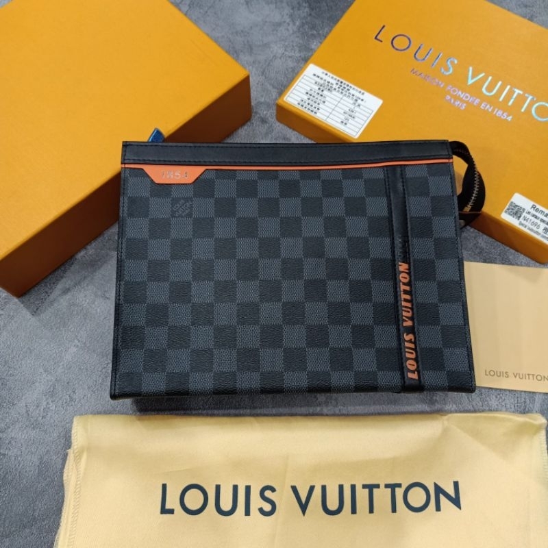 Clutch LV Cobal 1985 Handbag Tas Tangan Mirror Quality