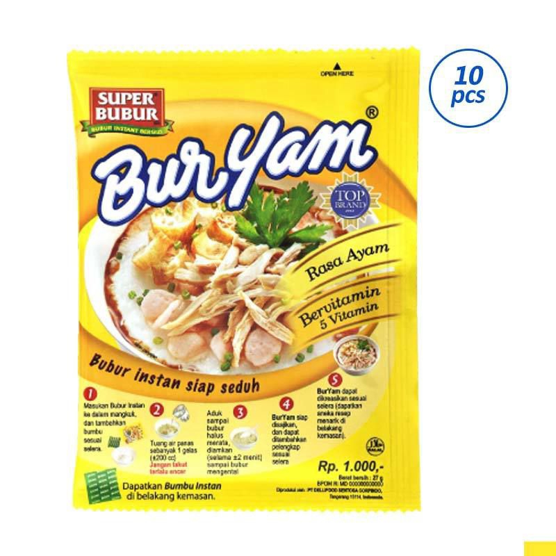 

BURYAM |BUBUR AYAM SACHET RENCENG ISI 10