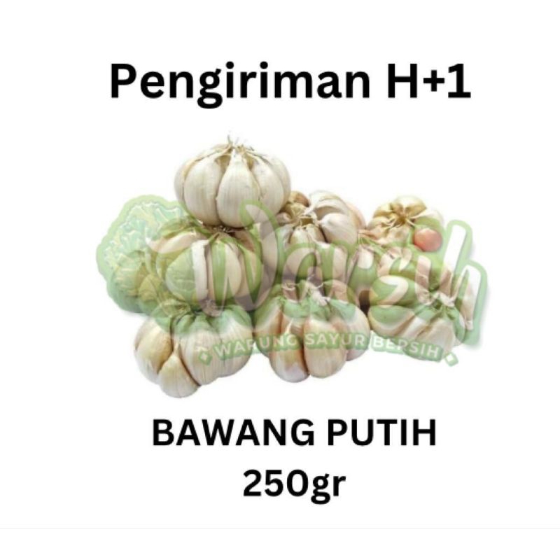 

WARSIH • BAWANG PUTIH 250 GR / KUPAS / IRIS