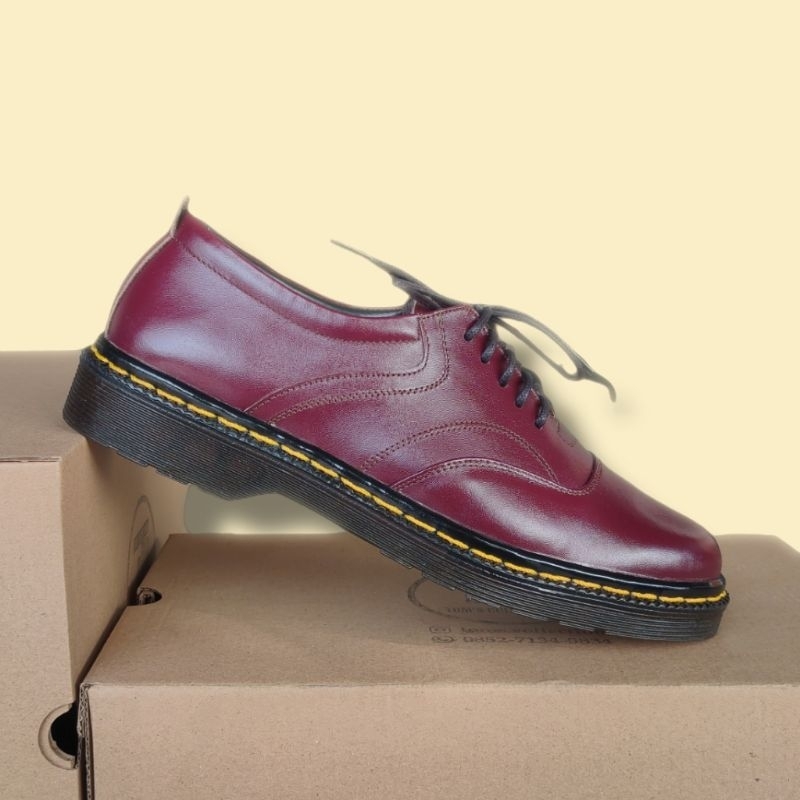 Sepatu Pria Low Bots Kulit Asli Original