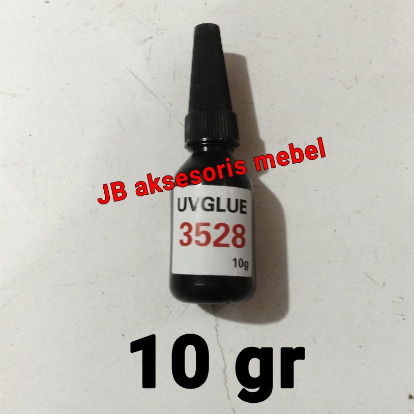 LEM UV 10 gr / LEM TATAKAN LASER / LEM KACA SUPER BENING TRANSPARAN - BOTOL HITAM
