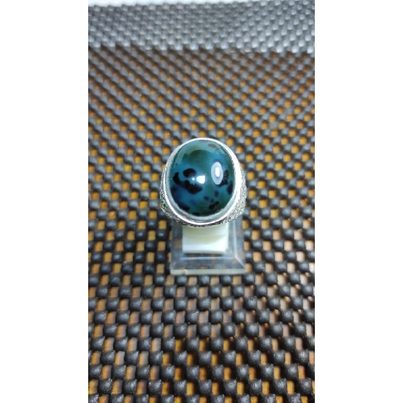 Cincin Perak NATURAL BACAN TOTOL COKLAT TANAH HITAM