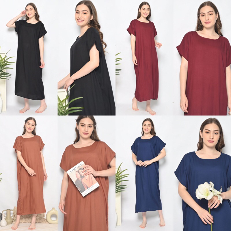 Daster HABEL ORI POLOS Panjang Semata Kaki NON BUSUI