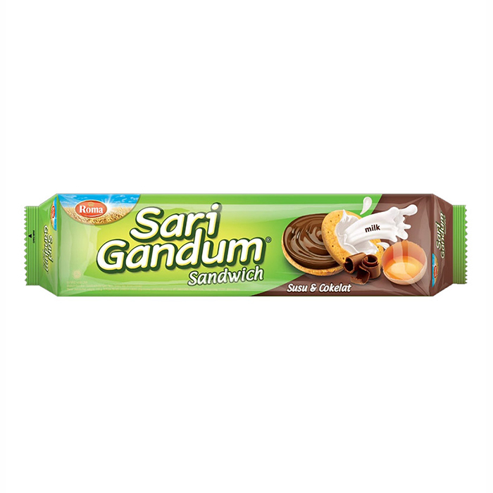 

Roma Sari Gandum Sandwich Susu & Cokelat 108gr