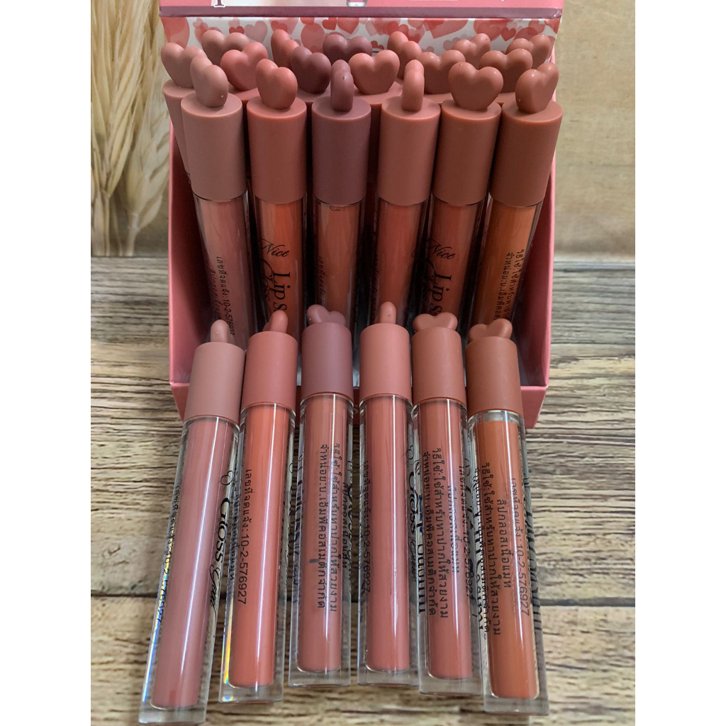 [ LUSINAN / 12 PCS ] LIPCREAM MATTE SASIMI Good Nice Lip gloss S927