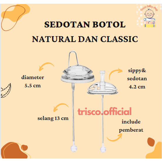 Sedotan Pengganti untuk Avent Natural dan Classic/Sippy/Spout