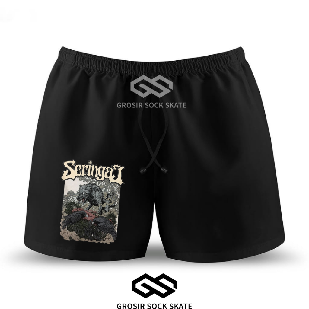 BOXER CELANA PENDEK MUSIC BAND SERINGAI