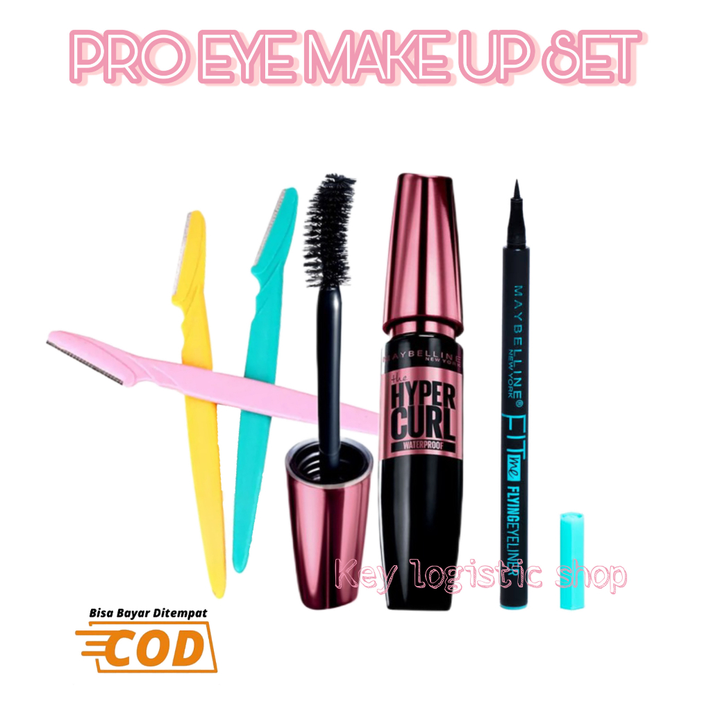 Paket Make Up Set Maskara - Eyeliner - Tineke