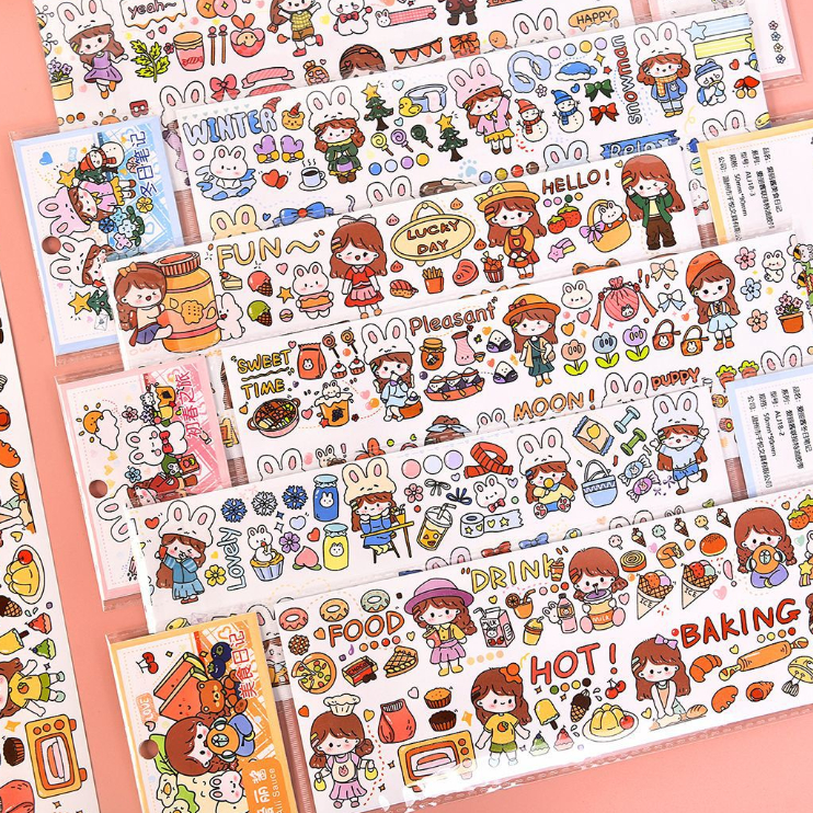 [ORGM] Sticker Deco Sticker Estetik Sticker Viral Sticker Lucu Imut Jurnal Aili Sauce