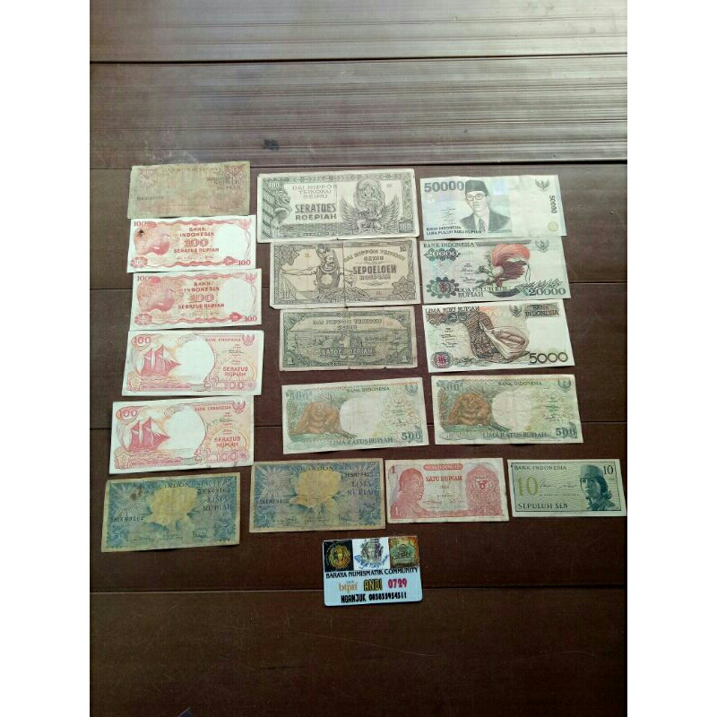 paket hemat borongan uang kuno indonesia