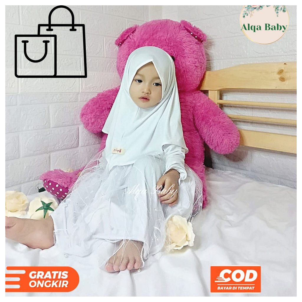 Gamis Bayi Perempuan Lucu 0-18 bulan Baju Anak Perempuan Setelan Anak Perempuan Gamis Bayi Perempuan