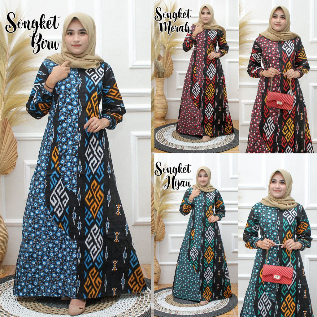 GAMIS JUMBO LD120 - GAMIS BATIK - GAMIS BATIK JUMBO - DRESS BATIK - GAMIS JUMBO BATIK SYAHDAN