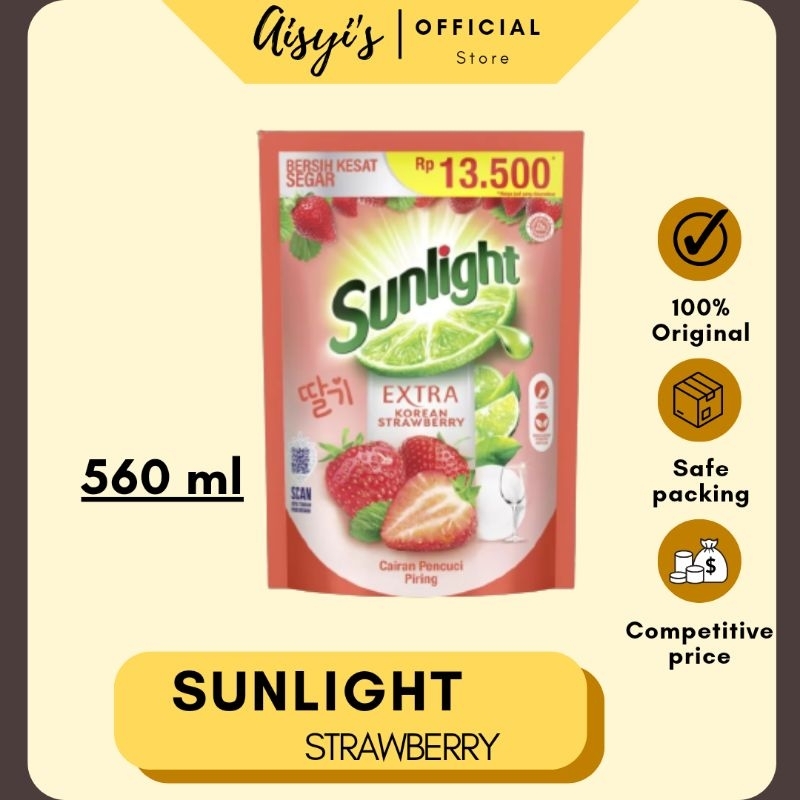 SUNLIGHT XTRA KOREAN STRAWBERRY 560ML