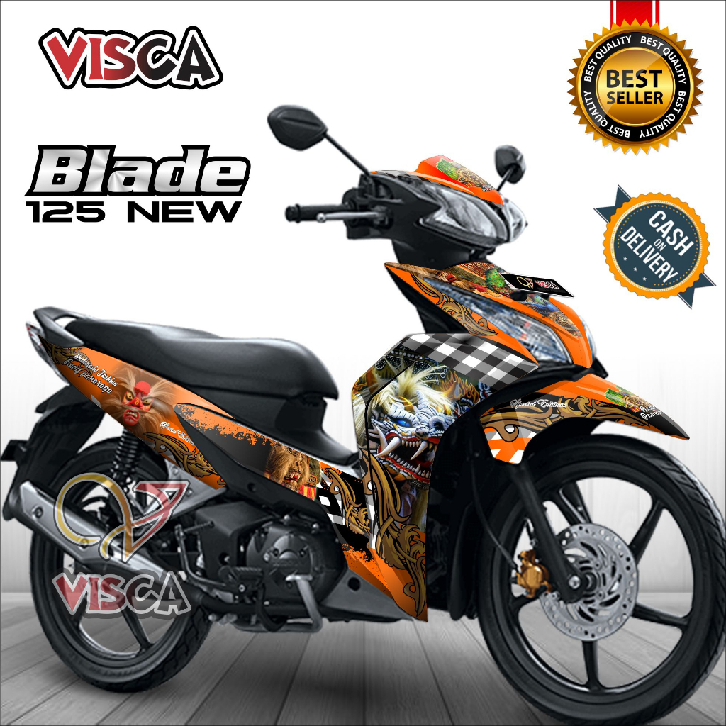 Decal Blade 125 New Stiker Blade 125 Variasi Full Body striping blade 125 variasi Stiker Motor Blade