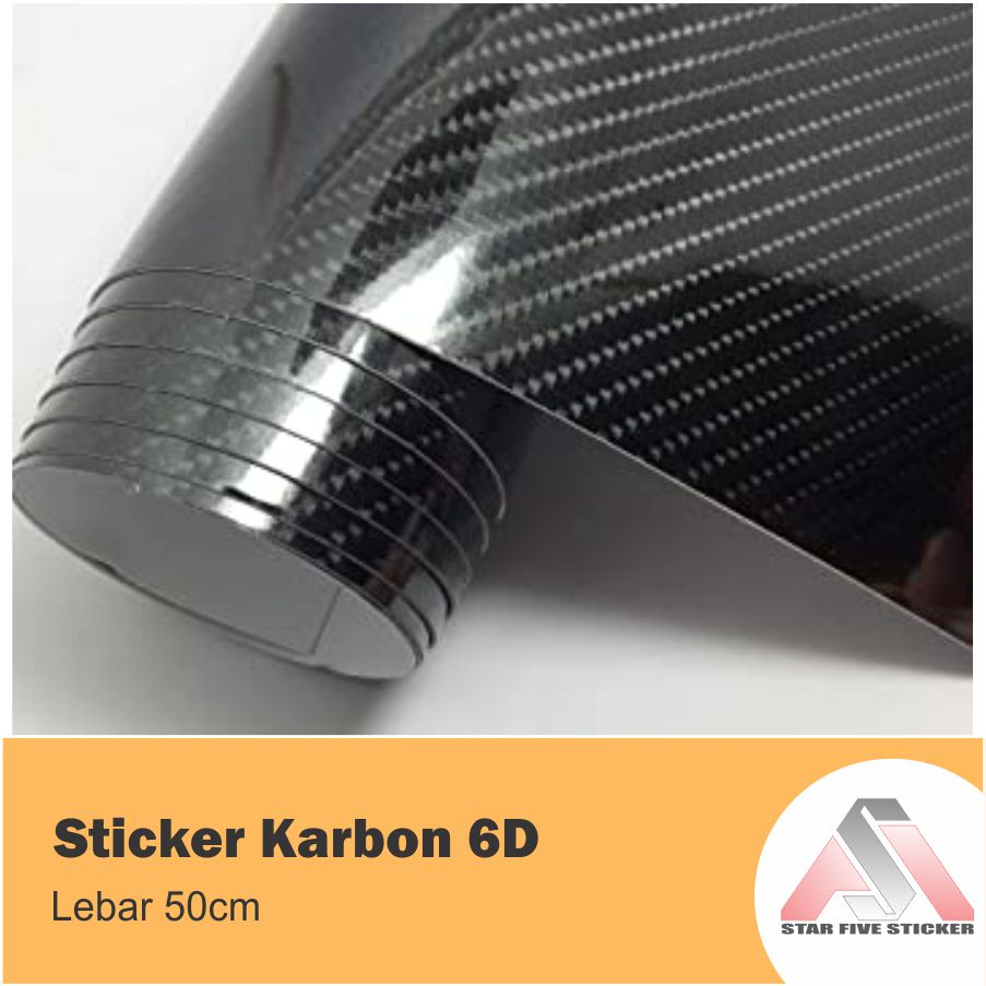 Sticker Carbon 6D Stiker Karbon 6D
