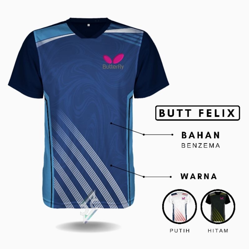 BPP-06 BUTT FELIX❗BAJU PING-PONG DEWASA BAJU TENIS MEJA JERSEY PING-PONG PRINT