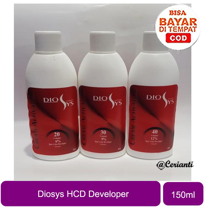 [150ML] [BPOM] Campuran Cat Rambut Diosys Hair Color Developer | 3% | 6% | 9% |12% 150ML | Cream Cat Rabmbut Aktivator_Cerianti