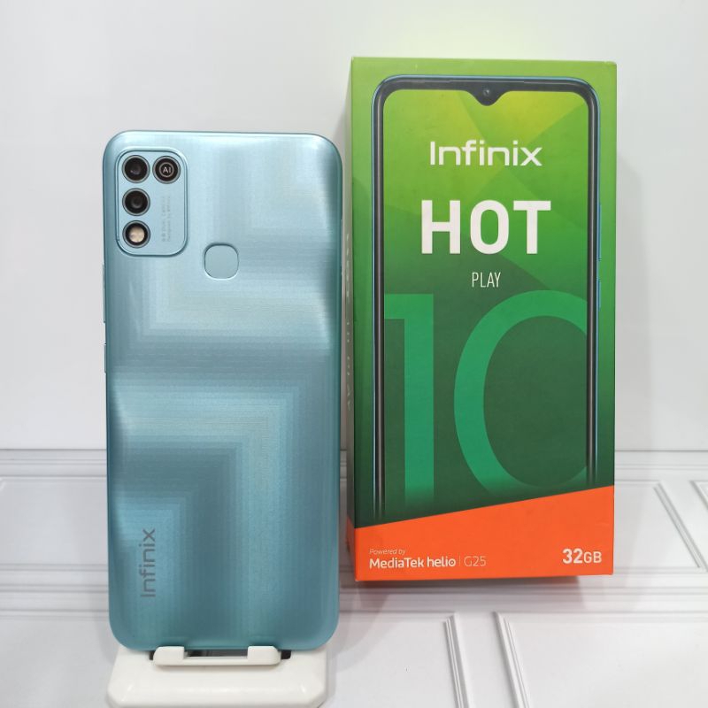 Infinix hot 10 play 4/64GB 2/32GB Handphone Second Seken Bekas Fullset Batangan Original