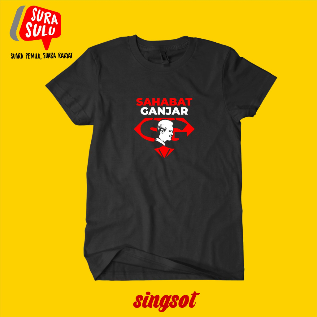 KAOS SAHABAT GANJAR PRANOWO KAOS GANJAR PRESIDEN 2024 KAOS KADER