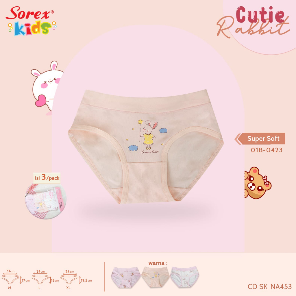 Celana dalam anak perempuan Sorex seri Na