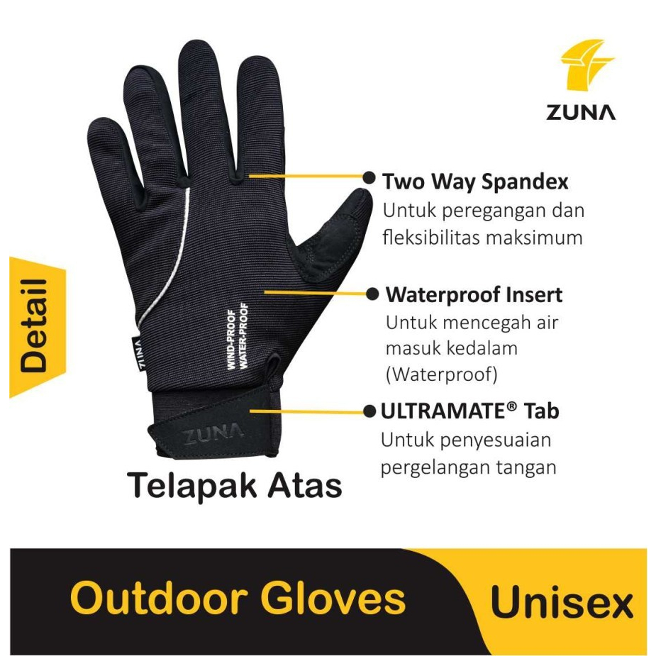 SARUNG TANGAN Zuna Gloves Outdoor Protection Unisex Himalaya