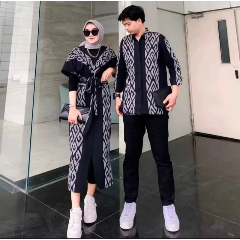 baju couple - baju tenun couple - set couple - baju muslim - baju tenun terbaru
