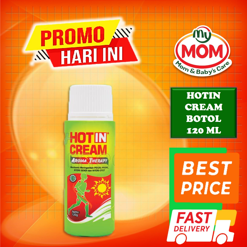 [BPOM] Hotin Cream Botol Series 120ml &amp; 60ml / Hot in Krim Pegal Nyeri Otot 120 ml &amp; 60 ml / Krim Gosok / MY MOM