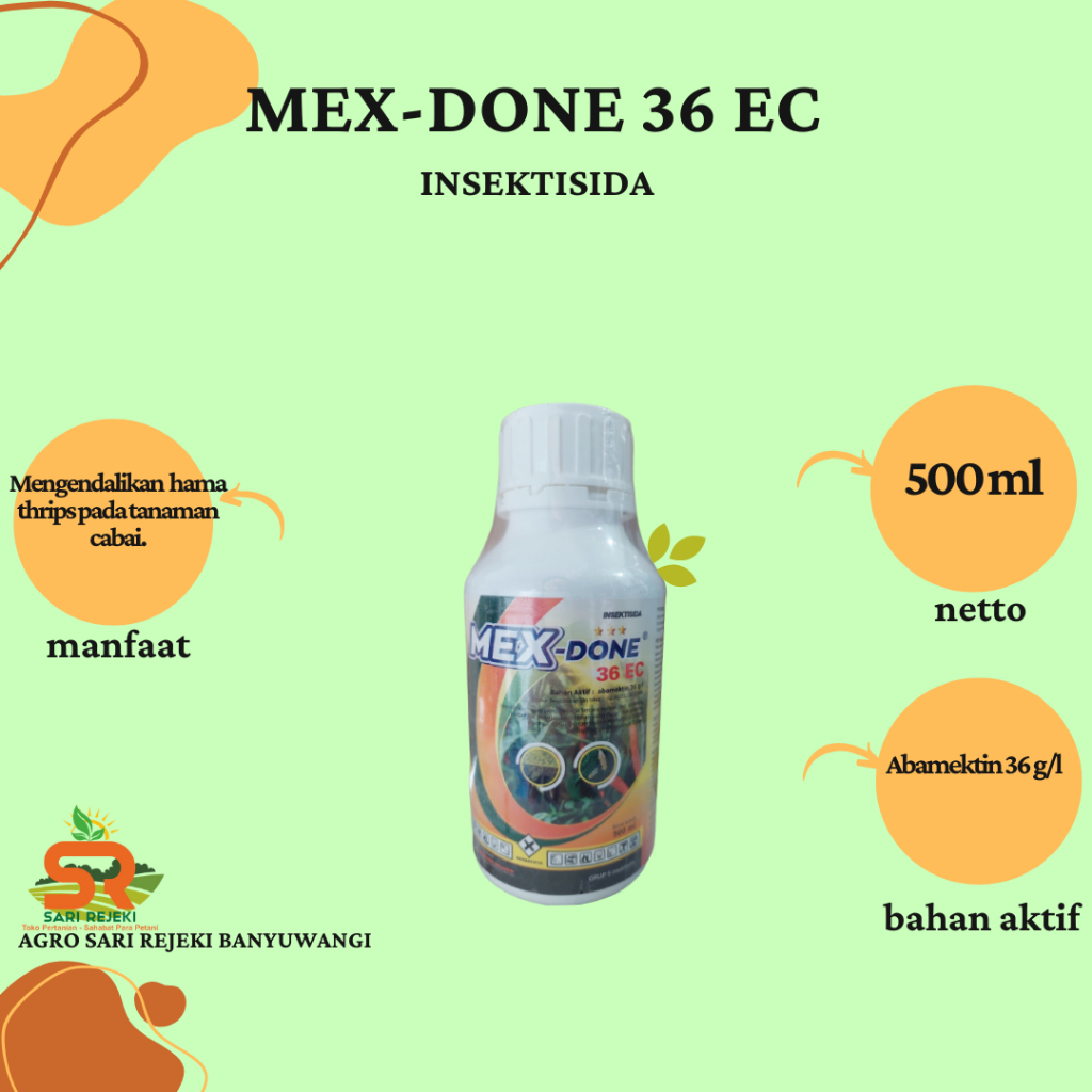 MEX DONE 36EC 500ML INSEKTISIDA ABAMEKTIN