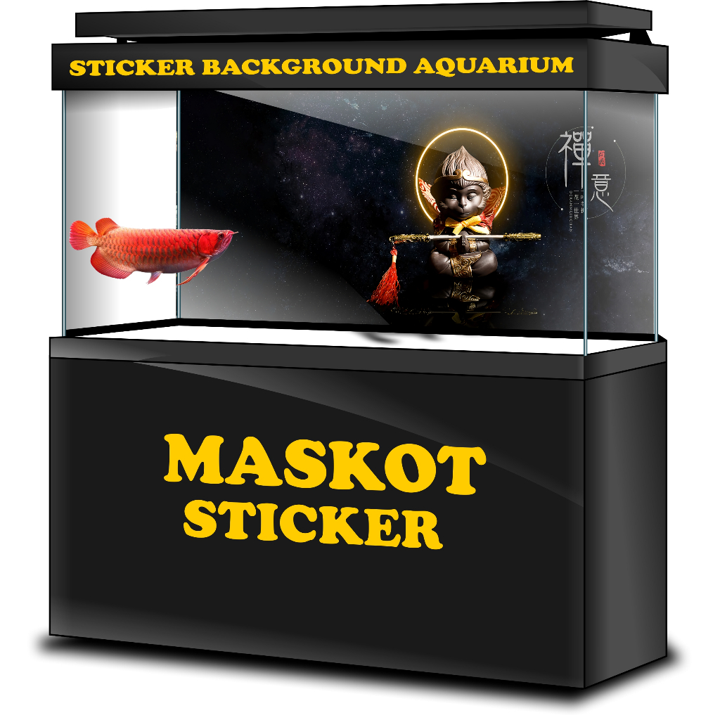 STICKER AQUARIUM, STIKER AKUARIUM, AQUASCAPE,  STIKER KACA AQUARIUM, STIKER BACKGROUND AQUARIUM, STI