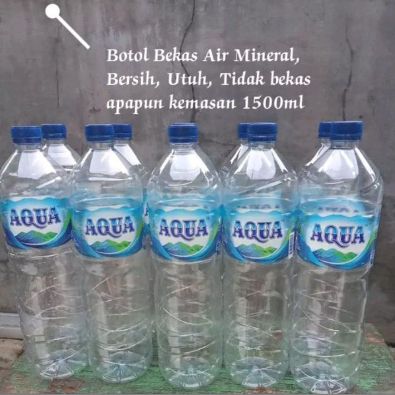 aqua botol kosong 1500.ml