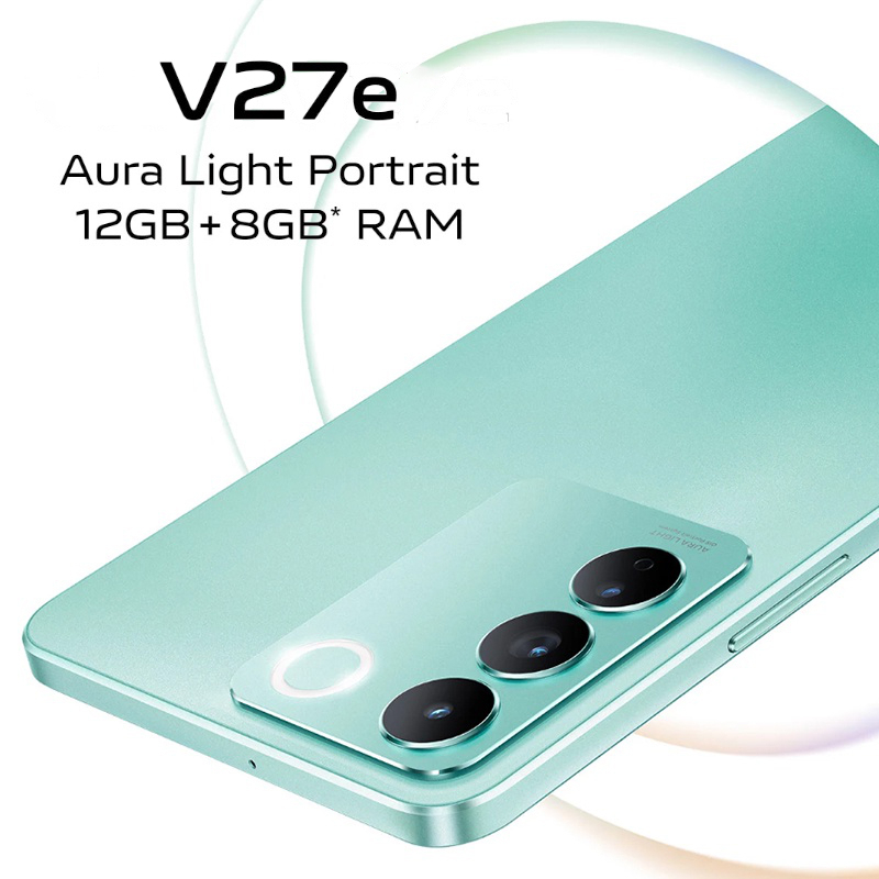 V27E 12/256 -V27E 8/256 | V27 E V 27E GARANSI RESMI V27 (8/256) - 50 MP HD AF Selfie, 3D Curved Screen with Slim Body V27e 8/256 - 64MP OIS Night Camera, 8GB Extended RAM, 256GB Memory Exp, 66W FlashCharge