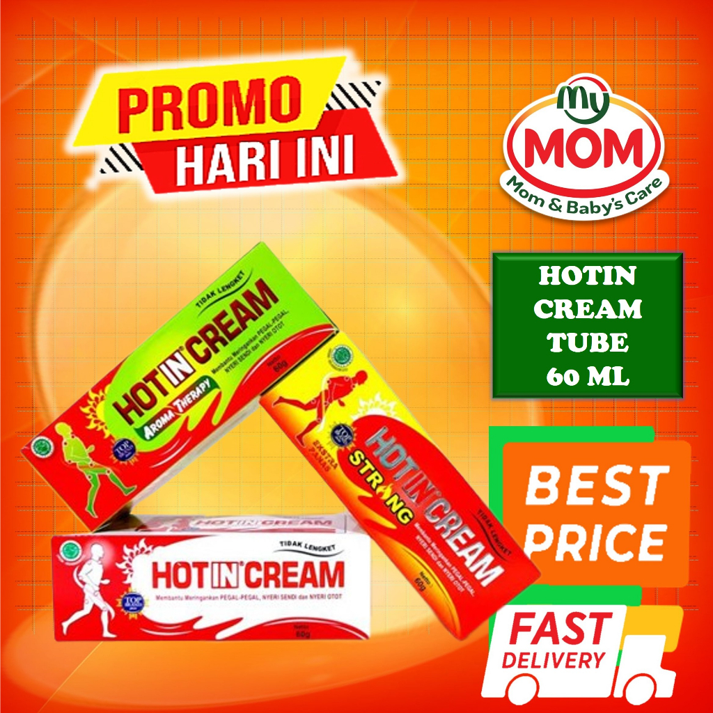 [BPOM] Hotin Cream TUBE 60ml / Hot in Krim Pegal Nyeri Otot 60 ml / MY MOM